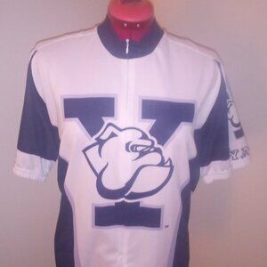 Yale  Bulldogs Adenaline Cycling Shirt White with Navy Bulldogs